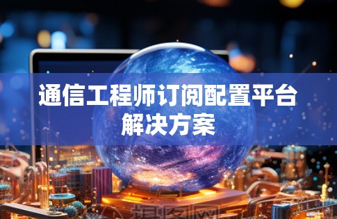 通信工程师订阅配置平台解决方案