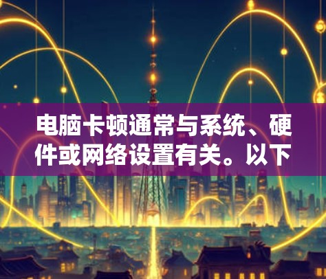 电脑卡顿通常与系统、硬件或网络设置有关。以下是一些可能的解决方法