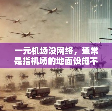 一元机场没网络,通常是指机场的地面设施不连接到互联网,或者有网络但无法使用,例如信号不稳定或者其他问题。以下是一些可能的解决方案 一元机场没网络,通常是指机场的地面设施不连接到互联网,或者有网络但无法使用,例如信号不稳定或者其他问题。以下是一些可能的解决方案